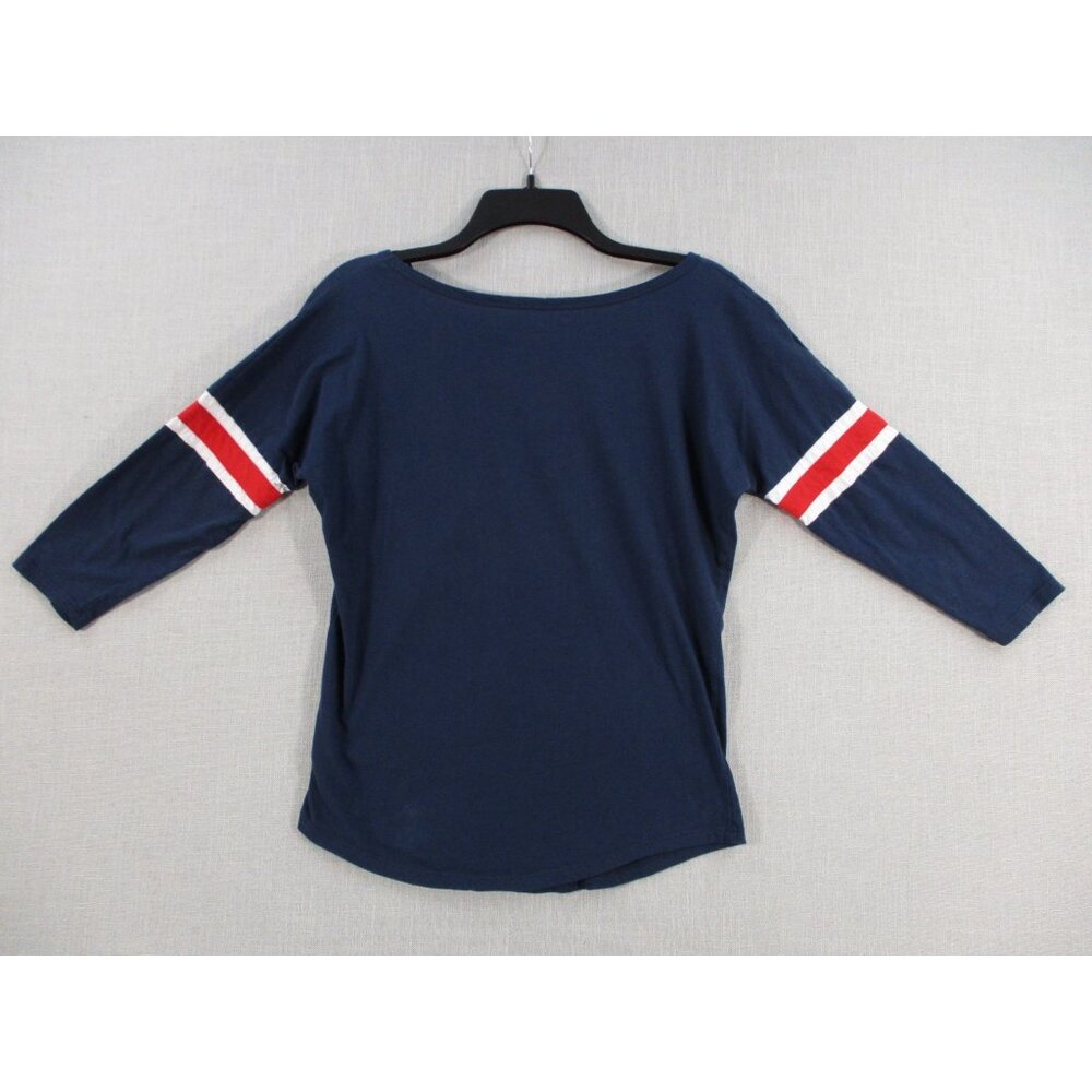Washington Nationals Womens 3/4 Sleeve‎ Top M By Campus Lifestyle 100% Cotton - Picture 6 of 8
